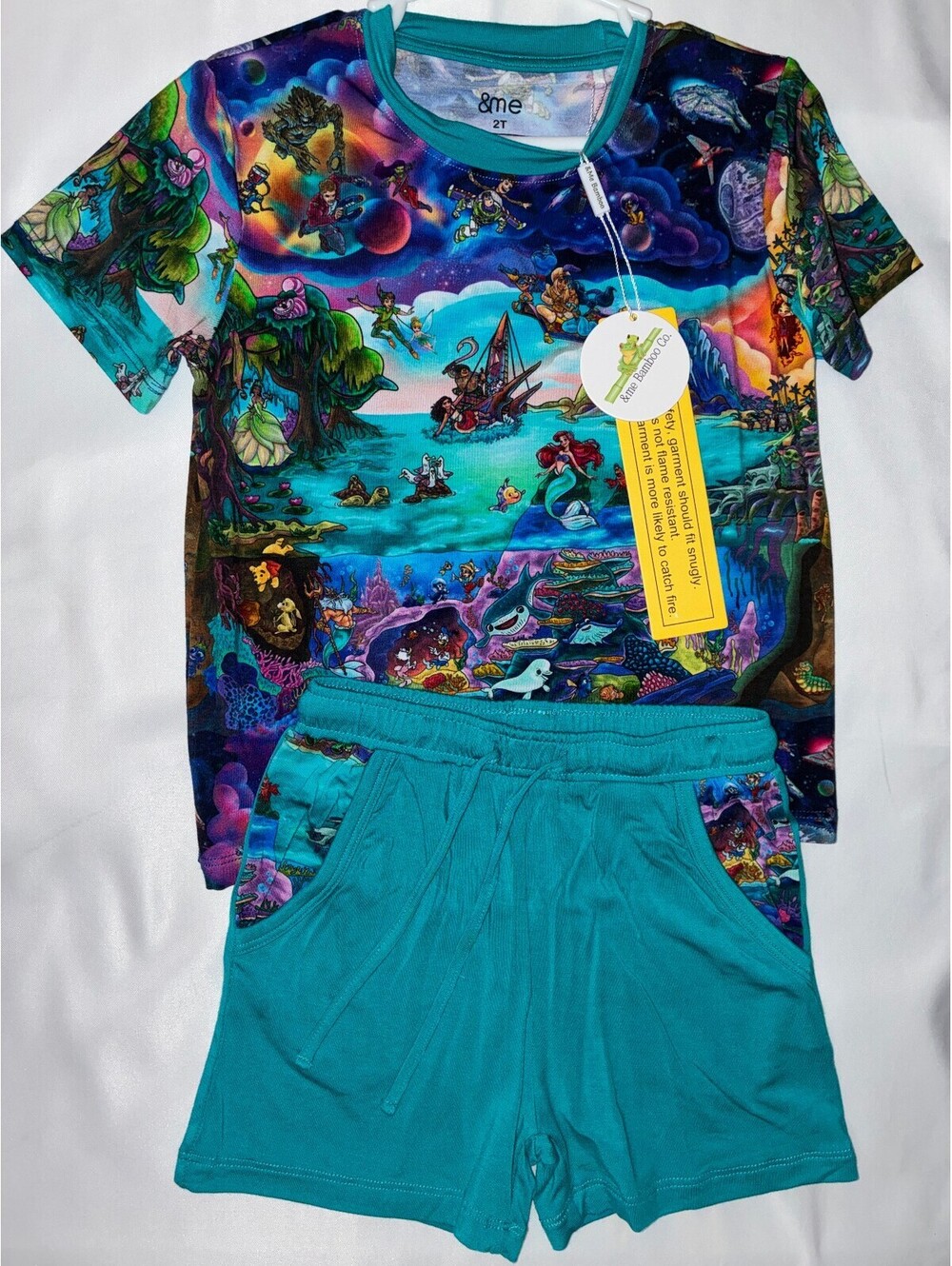 &mebamboo Multi-universe Daywear Short Set 3T NWT